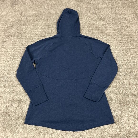 Title Nine Mighty Tunic Womens XL Blue Hoodie Pockets Fleece Full Zip Sweatshirt - Picture 8 of 8
